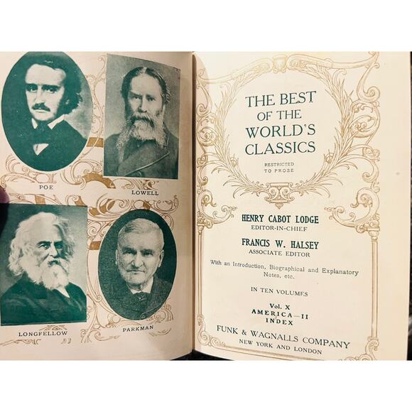 The Best of the World's Classics-Henry Cabot Lodge-1st Editions-1909-Set of 5 - Picture 4 of 12